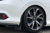 Rally Armor 16-19 Honda Civic Si UR White Mud Flap w/ Red Logo