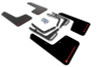 Rally Armor 17-19 Ford F-150 Raptor UR Black Mud Flap w/ Red Logo