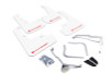 Rally Armor 15-18 Subaru WRX/STI (Sedan Only) UR White Mud Flap w/ Red Logo