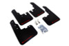 Rally Armor 13-16 Toyota Rav4 UR Black Mud Flap w/ Red Logo