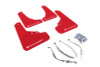 Rally Armor 12+ Fiat 500 (Pop/Sport/Lounge/Abarth) Red Mud Flap w/ White Logo