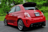 Rally Armor 12+ Fiat 500 (Pop/Sport/Lounge/Abarth) Black Mud Flap w/ Red Logo