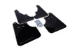 Rally Armor 2009+ Subaru Forester UR Black Mud Flap w/ Grey Logo