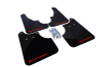 Rally Armor 2009+ Subaru Forester UR Black Mud Flap w/ Red Logo