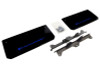Rally Armor 2015-2016 Polaris Slingshot Front UR Black Mud Flap w/ Blue Logo