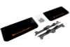 Rally Armor 15-16 Polaris Slingshot Front Black Mud Flaps Orange Logo