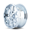 Mayhem 8030 Chaos Chrome Wheel 20x9 | 5x127 BC (5x5) | -12 Offset - fits Jeep Grand Cherokee SRT 2006-2021, Jeep Grand Cherokee Trackhawk 2018-2021, Dodge Durango SRT 2018-2026, Jeep Wrangler JL 2018-2026, Jeep Wrangler JK 2007-2018, and 10 more