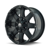 Mayhem 8030 Chaos Matte Black Wheel 20x9 | 5x127 BC (5x5) | -12 Offset - fits Jeep Grand Cherokee SRT 2006-2021, Jeep Grand Cherokee Trackhawk 2018-2021, Dodge Durango SRT 2018-2026, Jeep Wrangler JL 2018-2026, Jeep Wrangler JK 2007-2018, and 10 more