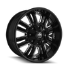 Mayhem 8070 Assault 18x9 / 5x114.3 BP / 18mm Offset / 87mm Hub Black Wheel