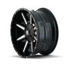 Mayhem 8104 Arsenal Black Wheel 18x9 | 6x120 BC | +18 Offset - fits Chevrolet Colorado 2015-2022, GMC Canyon 2015-2022, Cadillac SRX 2009-2016, Cadillac XT5 2017-2022, Cadillac XT6 2020-2022, and 4 more
