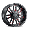 Mayhem 8115 Apollo Black Wheel 20x9 | 5x127 BC (5x5) | +0 Offset - fits Jeep Grand Cherokee SRT 2006-2021, Jeep Grand Cherokee Trackhawk 2018-2021, Dodge Durango SRT 2018-2026, Jeep Wrangler JL 2018-2026, Jeep Wrangler JK 2007-2018, and 10 more