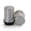 Vossen 35mm Lock Nut - 14x1.5 - 19mm Hex - Cone Seat - Silver (Set of 4) (LUG-NL1450-CH) - genuine Vossen wheel hardware, 14x1.5 thread pitch