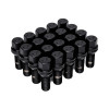 Vossen Lug Bolt - 14x1.25 - 45mm - 17mm Hex - Cone Seat - Black (Set of 20) (LUG-B1425-45-BC) - genuine Vossen wheel hardware, 14x1.25 thread pitch
