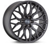 Vossen HF6-3 Matte Gunmetal Wheel 22x9.5 | 6x139.7 BC (HF63-2G25) - fits Chevrolet Silverado 1500 1999-2026, GMC Sierra 1500 1999-2026, Cadillac Escalade 1999-2026, Ram 1500 TRX 2021-2024, Toyota Tacoma 2005-2026