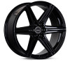 Vossen HF6-2 Gloss Black Wheel 20x9.5 | 6x135 BC - fits Ford F-150 2004-2026, Ford F-150 Raptor 2010-2026, Ford Expedition 2003-2026, Lincoln Navigator 2003-2026