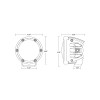 Rigid Industries 2022-2024 Toyota Tundra A-Pillar Mount product photo