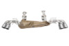 SOUL 2020-2024 Chevrolet C8 Corvette Performance Rear Exhaust - 4in Slash Cut Tips - Signature Satin