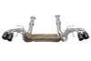 SOUL 2020-2024 Chevrolet C8 Corvette Performance Rear Exhaust - 4in Strght Cut Tips - Ceramic Matte Black