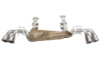 SOUL 2020-2024 Chevrolet C8 Corvette Valved Exhaust - 4in Slash Cut Tips - Brushed