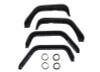 Fishbone Offroad 07-18 Jeep Wrangler Front/Rear Tube Fenders - Aluminum Blk Txtrd Pwdrcoat(Set Of 4)