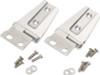 Kentrol 07-18 Jeep Wrangler JK Hood Hinge Pair - Polished Silver