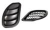 Daystar 2007-2018 Jeep Wrangler JK Hood Side Vent Kit Right and Left Black Pair