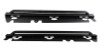 Fishbone Offroad 07-18 Jeep Wrangler JK 4 Door Rubicon Steel Rock Slider - Black Textured Powdercoat