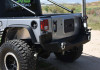 DV8 Offroad 07-18 Jeep Wrangler JK Steel Mid Length Rear Bumper