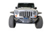 DV8 Offroad 07-18 Jeep Wrangler JK/JL Steel Stubby Front Bumper w/ Light Bracket & Winch Plate