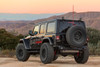 Go Rhino Rockline Rear Stubby Bumper for 2018-2026 Jeep Wrangler JL/JLU, Textured Black - Part #371100T