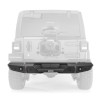 Go Rhino Trailline Rear Straight Bumper for 2018-2026 Jeep Wrangler JL/JLU, Textured Black - Part #272115T
