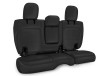 PRP 2018-2025 Jeep Wrangler JLU/4 door Rear Bench Cover with Leather Interior - All Black - B044-02