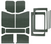 DEI 2018-2025 Jeep Wrangler JL 4-Door Headliner Complete Kit 13-pc - Gray dei050179