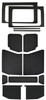 DEI 2018-2025 Jeep Wrangler JL 4-Door Leather Look Headliner Complete Kit 13-pc - Black dei050182