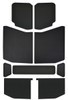 DEI 2018-2025 Jeep Wrangler JL 4-Door Leather Look Headliner 9-pc - Black dei050172