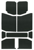 DEI 2018-2025 Jeep Wrangler JL 4-Door Headliner 9-pc - Black dei050168