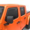 EGR 2018-2025 Jeep Wrangler JL SlimLine In-Channel WindowVisors Set of 4 - Matte Black - egr575255