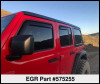 EGR 2018-2025 Jeep Wrangler JL SlimLine In-Channel WindowVisors Set of 4 - Matte Black - egr575255