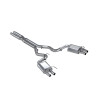MBRP Exhaust T304 Stainless Steel 3" Cat Back Dual Quad Split Rear Exit for 2016-2020 Ford GT350/GT350R - S7201304