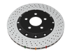 DBA 2020-2024 Chevrolet Corvette C8 Z51 Rear Crossdrill Dimple 5000 Series Rotor
