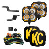 KC HiLiTES 2021-2024 Ford Bronco FLEX ERA 4 2-Light Sys Ditch Light Kits (Spot Beam)