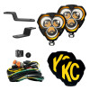 KC HiLiTES 2021-2024 Ford Bronco FLEX ERA 3 2-Light Sys Ditch Light Kits (Spot Beam)