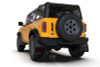 Rally Armor 2021-2023 Ford Bronco (Steel Bmpr + RR - NO Rptr/Sprt) Blk Mud Flap w/Met. Blk Logo