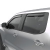 EGR 2022-2025 Nissan Frontier In Channel Window Visors Front/Rear Set - Dark Smoke Crew Cab