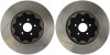 StopTech 09-11 Nissan GT-R AeroRotor 2pc Slotted and Zinc Plated Front Rotor (Pair)
