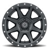 ICON Rebound Satin Black Wheel 17x8.5 | 5x114.3 BC (5x4.5) | +0 Offset - fits Ford Explorer ST 2020-2026, Toyota Tacoma 1995-2004, Toyota 4Runner 1996-2002, Nissan Xterra 1999-2004, Nissan Frontier 1998-2004, and 13 more