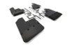Rally Armor 19-23 Jeep JT Gladiator Mojave/Rubicon Black Mud Flap w/ Metallic Black Logo