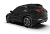 Rally Armor 2022 Hyundai Tucson Black UR Mud Flap - Metallic Black Logo