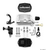 Wilwood Compact Tandem M/C - 1.12in Bore w/Bracket and Valve fits Mustang (Pushrod) - Ball Burnished