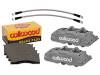 Wilwood 65-67 Ford Mustang D11 11.29 in. Vtd. Front Brake Kit w/ Flex Lines - Anodized